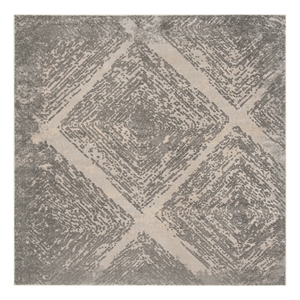 Safavieh Meadow 6'-7&quot x 6'-7&quot Polyester Power Loomed Rug in Taupe