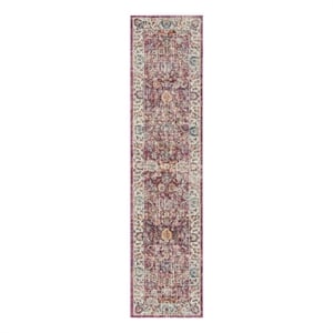 Safavieh Merlot 100 2'-0&quot x 8'-0&quot Cotton Power Loomed Rug in Red / Multi-Color