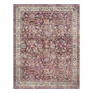 Safavieh Merlot 100 9'-0&quot x 12'-0&quot Cotton Power Loomed Rug in Red/Multi-Color