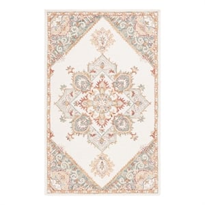 Safavieh Metro 3'-0&quot x 5'-0&quot Wool and Cotton Hand Tufted Rug in Ivory / Gray