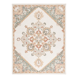 Safavieh Metro 6'-0&quot x 9'-0&quot Wool and Cotton Hand Tufted Rug in Ivory / Gray
