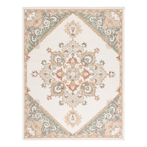 Safavieh Metro 8'-0&quot x 10'-0&quot Wool and Cotton Hand Tufted Rug in Ivory / Gray