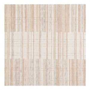 Safavieh Metro 6'-0&quot x 6'-0&quot Polyester and Cotton Hand Tufted Rug in Ivory /Rust