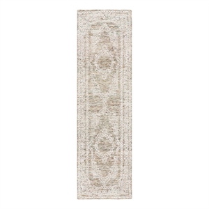 Safavieh Metro 2'-3&quot x 8'-0&quot Wool Hand Tufted Rug in Teal / Ivory