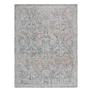 Safavieh Metro 8'-0&quot x 10'-0&quot Wool and Cotton Hand Tufted Rug in Teal / Green