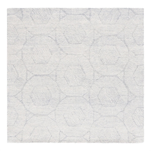 Safavieh Metro 6'-0&quot x 6'-0&quot Wool Hand Tufted Rug in Light Gray