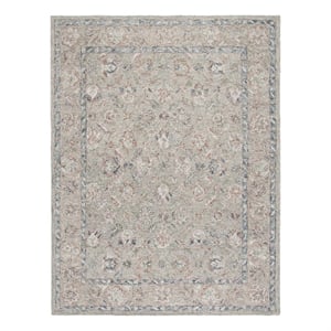 Safavieh Metro 6'-0&quot x 9'-0&quot Wool and Cotton Hand Tufted Rug in Gray / Rust