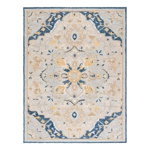 Safavieh Metro 6'-0&quot x 9'-0&quot Wool and Cotton Hand Tufted Rug in Beige / Gray