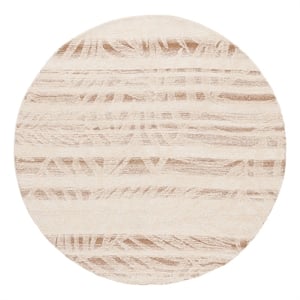 Safavieh Metro 6'-0&quot x 6'-0&quot Wool and Cotton Hand Tufted Rug in Beige / Ivory