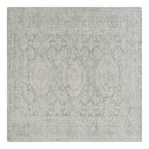 Safavieh Maharaja 6'-0&quot x 6'-0&quot Wool and Cotton Hand Loomed Rug in Sage / Green