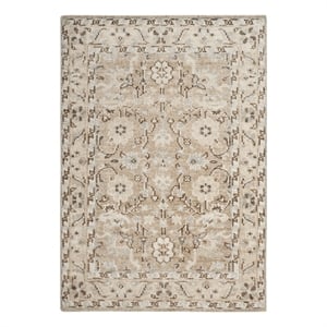 Safavieh Maharaja 4'-0&quot x 6'-0&quot Hand Knotted Rug in Beige / Ivory