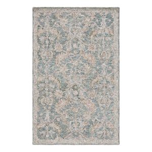 Safavieh Metro 3'-0&quot x 5'-0&quot Wool and Cotton Hand Tufted Rug in Teal / Green