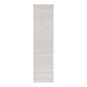 Safavieh Mila 2'-2&quot x 8'-0&quot Polyester Power Loomed Rug in Ivory / Light Gray
