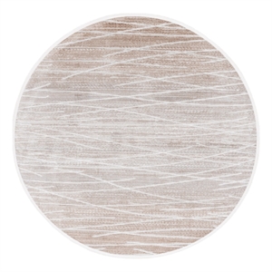 Safavieh Mila 6'-7&quot x 6'-7&quot Polyester Power Loomed Rug in Beige / Gray