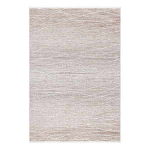 Safavieh Mila 9'-0&quot x 12'-0&quot Polyester Power Loomed Rug in Beige / Gray