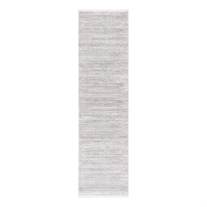 Safavieh Mila 2'-2&quot x 8'-0&quot Polyester Power Loomed Rug in Gray / Ivory