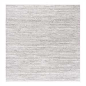 Safavieh Mila 6'-7&quot x 6'-7&quot Polyester Power Loomed Rug in Gray / Ivory