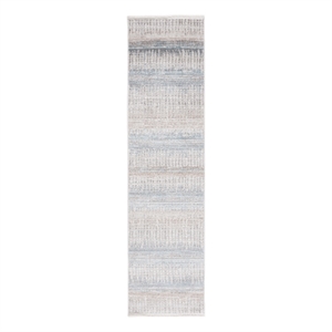 Safavieh Mila 2'-2&quot x 8'-0&quot Polyester Power Loomed Rug in Beige / Blue