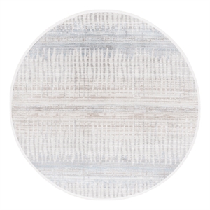 Safavieh Mila 6'-7&quot x 6'-7&quot Polyester Power Loomed Rug in Beige / Blue
