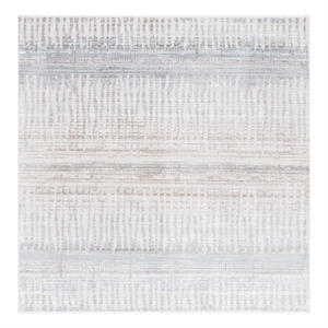 Safavieh Mila 6'-7&quot x 6'-7&quot Polyester Power Loomed Rug in Beige / Blue