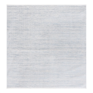 Safavieh Mila 6'-7&quot x 6'-7&quot Polyester Power Loomed Rug in Light Blue / Gray