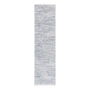 Safavieh Mila 2'-2&quot x 8'-0&quot Polyester Power Loomed Rug in Blue / Ivory