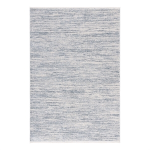 Safavieh Mila 5'-3&quot x 7'-6&quot Polyester Power Loomed Rug in Blue / Ivory