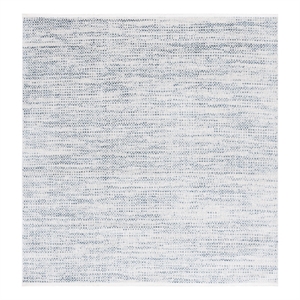 Safavieh Mila 6'-7&quot x 6'-7&quot Polyester Power Loomed Rug in Blue / Ivory
