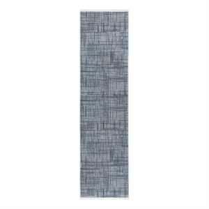 Safavieh Mila 2'-2&quot x 8'-0&quot Polyester Power Loomed Rug in Blue / Gray