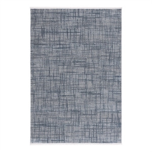 Safavieh Mila 4'-0&quot x 6'-0&quot Polyester Power Loomed Rug in Blue / Gray