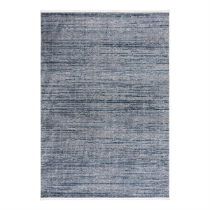Safavieh Mila 9'-0&quot x 12'-0&quot Polyester Power Loomed Rug in Blue / Ivory