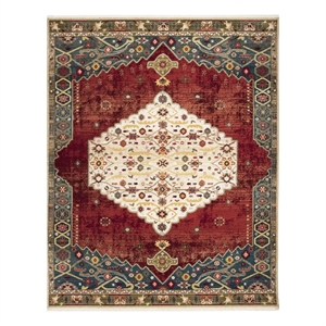 Safavieh 9'-0&quot x 12'-6&quot Power Loomed Rug in Ivory / Blue