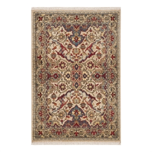 Safavieh 3'-3&quot x 4'-10&quot Power Loomed Rug in Ivory / Taupe