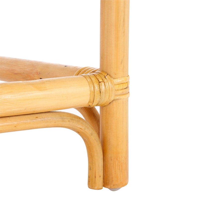 Safavieh Reiley Rattan Accent Chair w/ Cushion in White / Natural