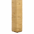Safavieh Tojo Cane Round Back Wood Bar Stool in Natural / White