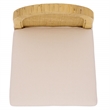 Safavieh Tojo Cane Round Back Wood Bar Stool in Natural / White
