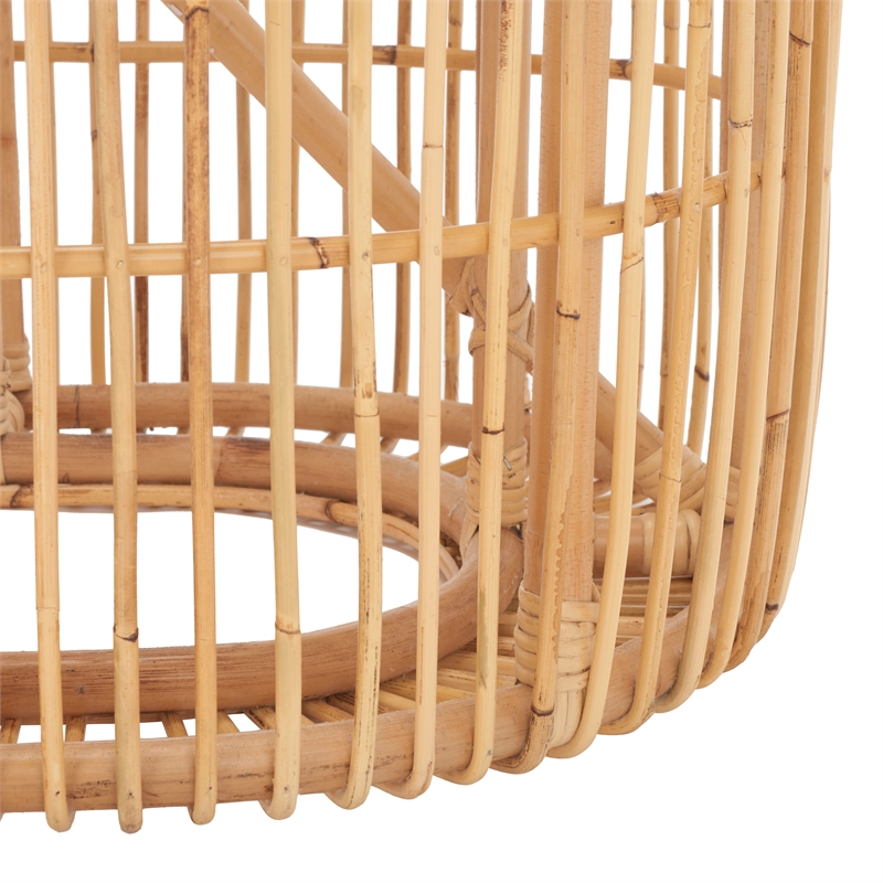 Safavieh Jabez Oval Rattan Coffee Table in Natural
