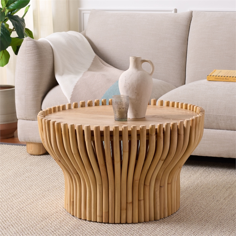 Safavieh Arlianis Rattan Coffee Table  in Natural