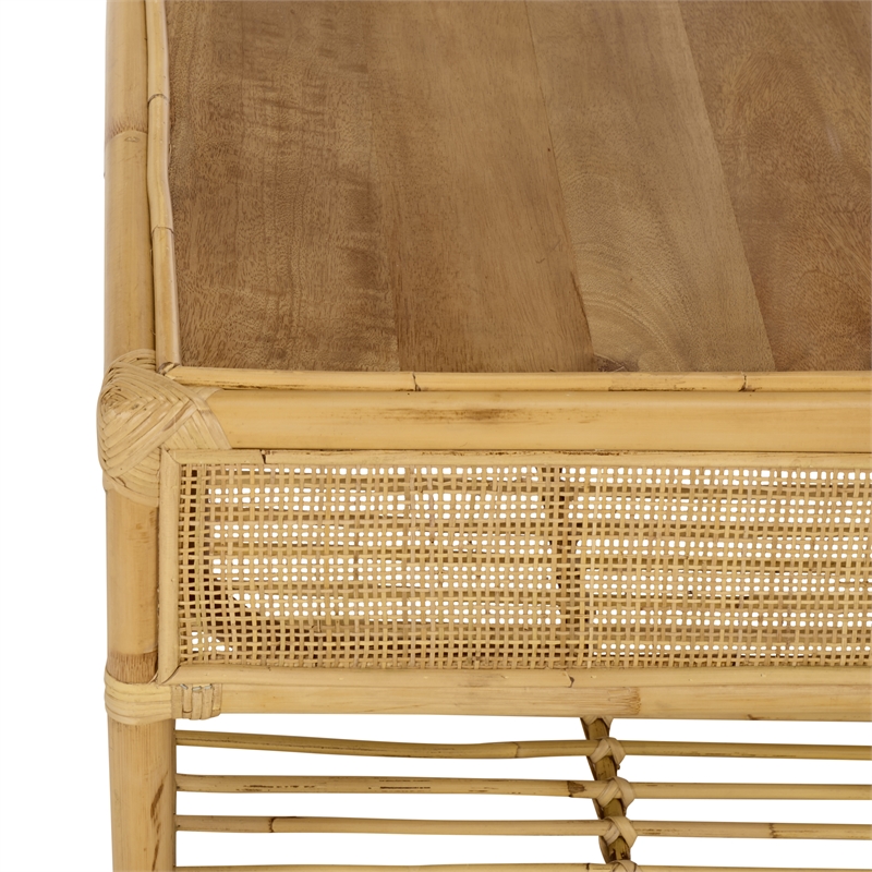 Safavieh Webber Square Wood Coffee Table in Natural