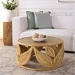 Safavieh Lusine Round Wood Coffee Table  in Natural