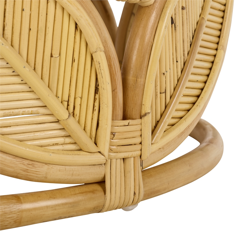 Safavieh Lusine Round Wood Coffee Table  in Natural