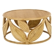 Safavieh Lusine Round Wood Coffee Table  in Natural