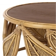 Safavieh Lusine Round Wood Coffee Table in Brown