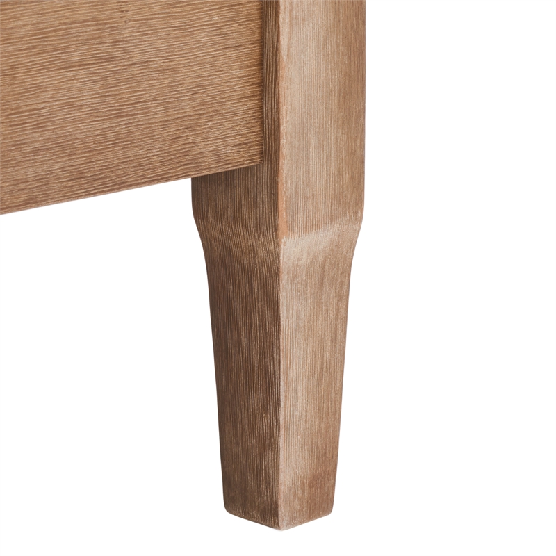 Safavieh Martinique Wood Patio Armchair in Natural / Gray