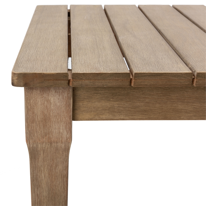 Safavieh Martinique Wood Patio Coffee Table in Natural