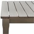 Safavieh Martinique Wood Patio Coffee Table  in Light Gray