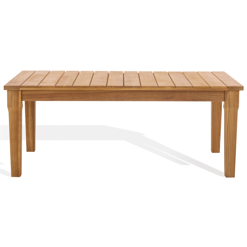 Safavieh Martinique Wood Patio Coffee Table  in Natural