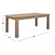 Safavieh Santa Cruz Wood Patio Coffee Table  in Natural