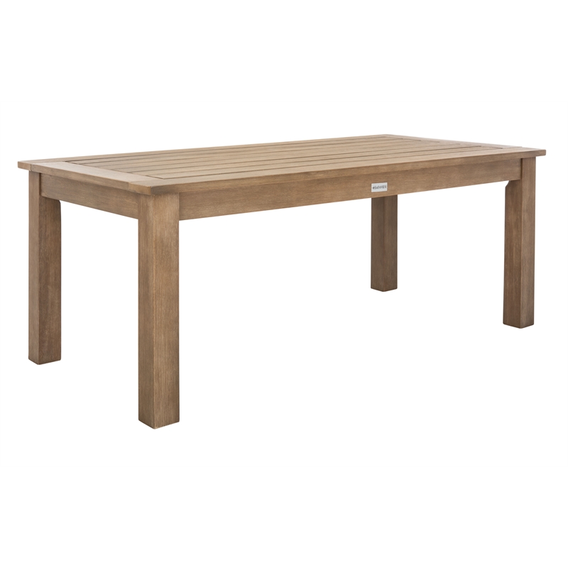 Safavieh Santa Cruz Wood Patio Coffee Table  in Natural