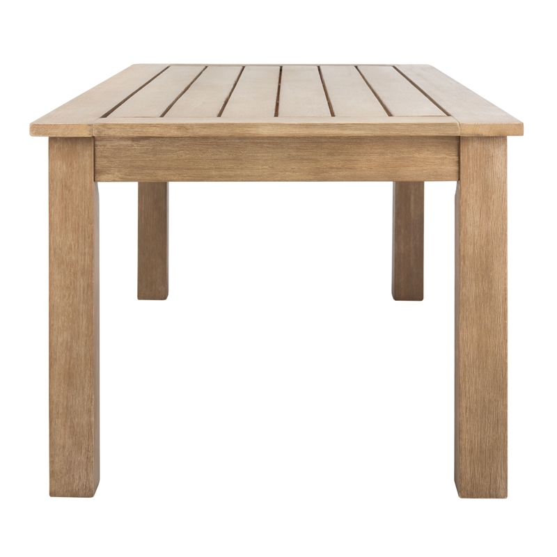 Safavieh Santa Cruz Wood Patio Coffee Table  in Natural